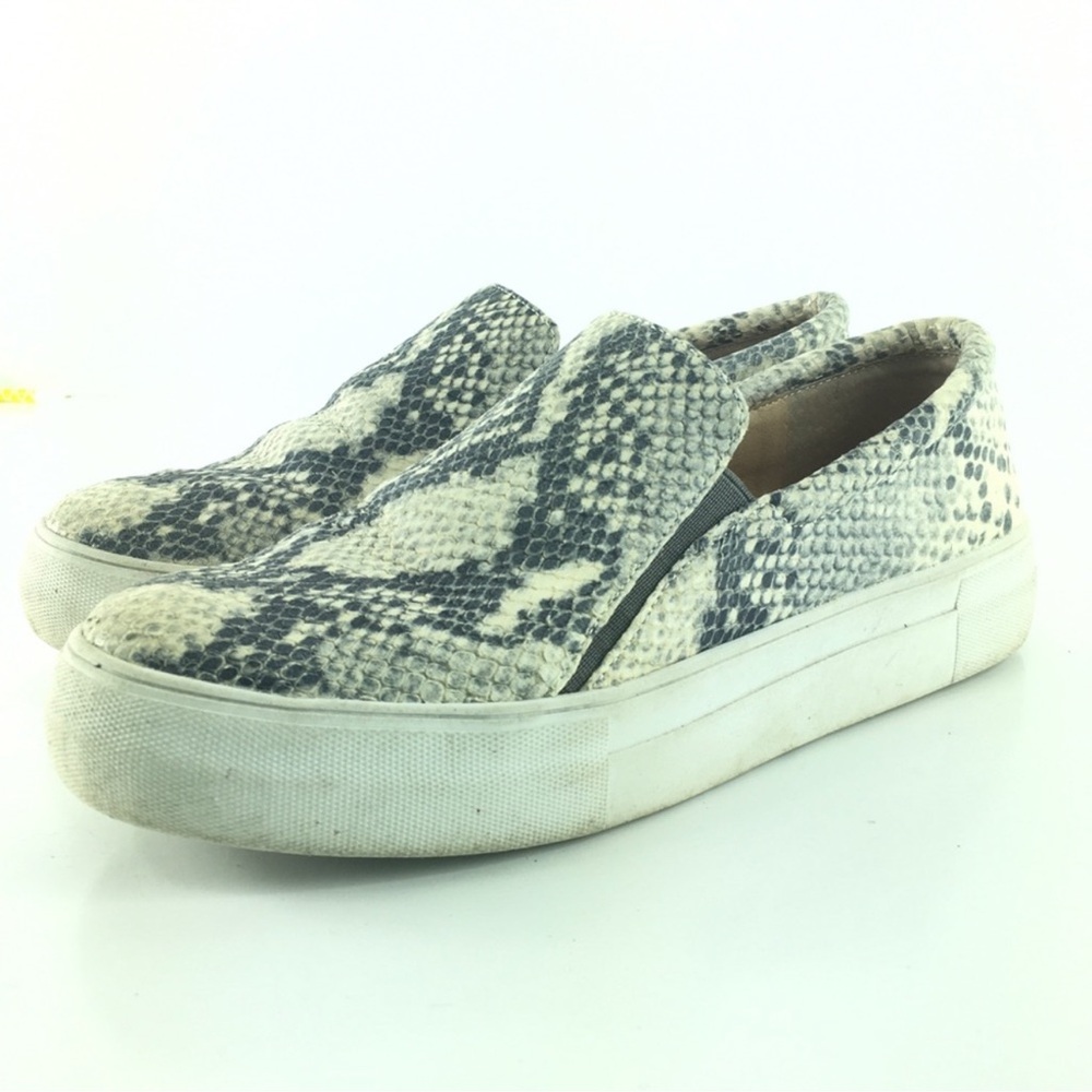 Vince Snake Print Platform Slip-Ons - Picture 2 of 7